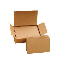 Zeyuan 9.4 x 5.5 cm 용지 색상 빈 메모 색인 카드 생일 스티커 플래시 카드, 자연스러운