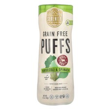 Serenity Kids 퍼프스 브로콜리 앤 스패니시 Serenity Kids Grain Free Puffs Broccoli, 2개, 42g, -