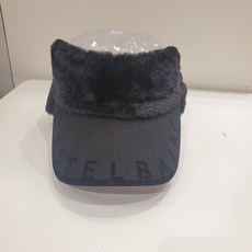 까스텔바작 골프여성_보아퍼 소재_ 바이저 모자_겨울에 필수!_평촌점, 블랙