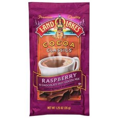 Land O&#039; Lakes 라즈베리 코코아 믹스 35.4g(1.25온스) 12팩, Raspberry, 15 Ounce (Pack of 1), 없음, 35g