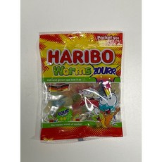  하리보젤리 웜스사우어(신맛) 100g 3개 5개 10개, 100g x 5개, 4개 