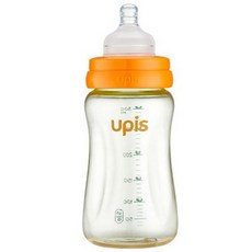 유피스 소프트크린 PES 젖병 300ml, 느린단계 (1~3개월), 오렌지, 1개