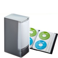 SANWA FCD-FL120BK 파일형 CD/DVD 케이스(120매/블랙), 1개