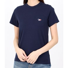 국내배송 메종키츠네 티셔츠 셔츠 트리컬러 폭스 (FW00107KJ0010 NA/P480) (트리컬러 패치 티셔츠)
