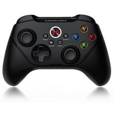 BEITONG 아수라 2 Pro PC 게이밍 컨트롤러 2.4G 무선 듀얼 바이브레이트 게임패드 조이스틱 for Windows 7 8 10 11 Android TV 스팀 시뮬레이, 1개, Black