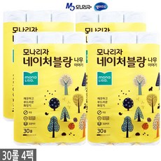 모나리자 나무이야기 3겹데코 27m x 30롤 롤화장지, 4팩, 1개