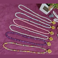 금침수정목걸이