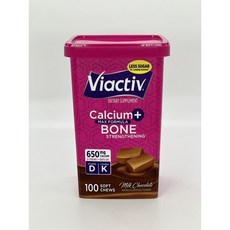 칼슘영양제 비액티브 칼슘 플러스 비타민D 소프트츄 밀크초콜릿 100정, 1개, 100개