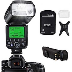 Canon DSLR 카메라 용 ESDDI 카메라 플래시 E-TTL 18000 HSS GN58 멀티 무선 카메라 플래시 세트에는 2, One Color_PLF-650C, 상세 설명 참조0