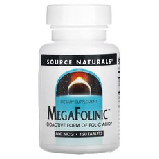 소스 네츄럴 Source Naturals MegaFolinic 800 mcg 120 정