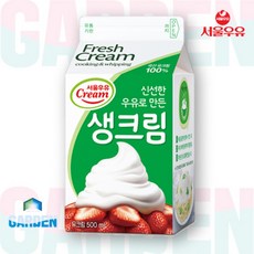 서울우유 생크림 500g 2개세트 아이스박스+아이스팩 구성, 6개, 500ml