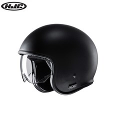 HJC V30 S/F 블랙 클래식 레트로 헬멧, L