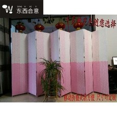 가리개 원목 3단 4단 5단 양면 병풍 커튼 패션 미용실 거실 밀어서 당기는 호텔 폴딩, 01 30x20 저장성 후진 루완