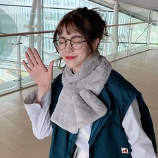 폭스후드목도리