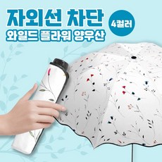 자외선 차단 와일드 플라워 양우산 4color / 양산 우산 3단우산