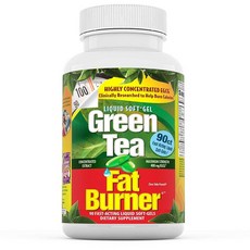 Applied Nutrition Green Tea 팻 버너 리퀴드 소프트젤 90개입, 90 Count (Pack of 1), 1개, 90개