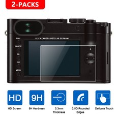 Leica q2 q sl cl s c m M P m10 M10 P M E m9 M9 P m8 x vario d lux D LUX6/5/3x1x2 X E 용 2 pcs 강화 유리 스크린 보호기, 1개, D-Lux Typ109^0