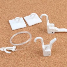 천정 부착 낚시줄 걸이 세트 천정 액자 걸이 아기 DIY 모빌 만들기 재료 부속품 모빌걸이, 소, 1개