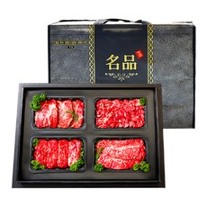 [가성비최고효도] 명품 수입 미국산 소고기 선물세트 4구 안심 냉장 프라임 구이용 1++ 2kg 3kg 설 명절 선물 세트, 선물하소 3호, 1개