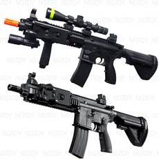 남가토이 비비탄총 M416D 전동건 세트[+그립+혼합탄+타겟+건전지] 장난감총, 구성2
