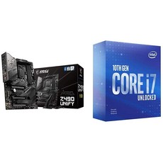 (관부가세별도) MSI MEG Z490 Unify ATX Gaming Motherboard + Intel Core i7-10700KF Desktop Processor 8 Cores up to 5.1 GHz-B08NVP4H6M, Processor+Motherboard MSI MEG