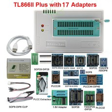 TL866II Plus USB 롬라이터 BIOS 복구 MCU PIC 17PCS