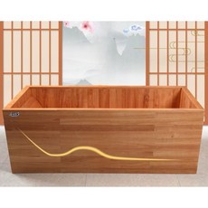 히노끼 욕조 글램핑장 노천탕 편백나무 경주 숙소 가정용, 1. 히노끼욕조 - 1.2m 평평함