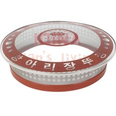 한스리빙 장독대 뚜껑 항아리뚜껑 강화유리뚜껑, 1호 20cm (CG92548), 1개