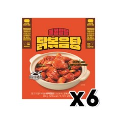 매콤달달 닭볶음탕 즉석간편조리 400g x 6개