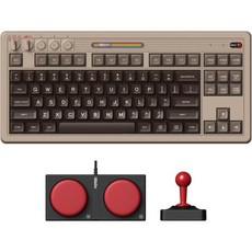 8BitDo Retro 기계식 키보드 블루투스 2.4G USB-C 윈도우용 C64 Edition