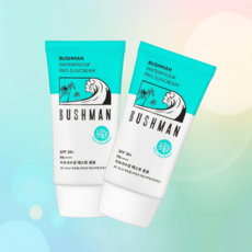 부쉬맨 워터프루프 프로 선크림 50ml 2개 자외선차단제 썬크림