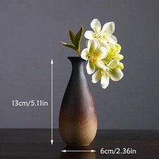 탁상 장식용 복고풍 선 꽃병 세라믹 꽃 인서트 작은 수경 장치 장식, 1, 1개