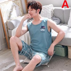 남성민소매잠옷