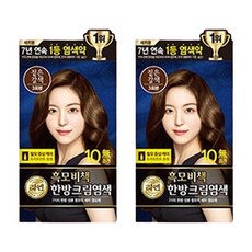 [리엔] 흑모비책 한방새치염색크림 120g, 2개