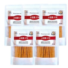 멍도락 국내수제간식 소힘줄스틱 소힘줄 100% 치아치석관리 스트레스해소 도움 강아지껌, 5개, 100g, 소고기