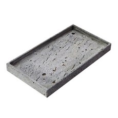 SM 현무암 화분 받침 [33X18X3cm] 직사각, 1개
