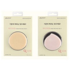 젤리팜 엠팩플러스 마이크로셀 실리콘 퍼프 신형퍼프, 1개, 원형퍼프