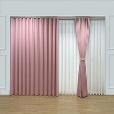 스마일데코 형상커튼 코튼캔디 암막 2P 사은품 자석타이백증정