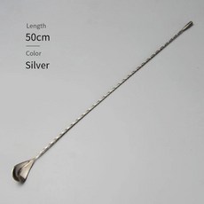 티 스푼 믹싱 나선형 패턴 칵테일 바텐더 도구, 1개
