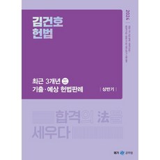 2024 김건호 헌법 최근 3개년 기출·예상 헌법판례 - 상반기, 메가스터디교육(공무원)