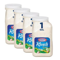 크래프트 랜치 샐러드 드레싱 Kraft Ranch Salad Dressing, 3.78L, 4개