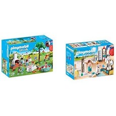 Besuchen Sie den PLAYMOBIL-Store 플레이모빌 City Life 9272 집들이 파티 조명 효과 포함 독일출고-538211, 단일옵션, 01.욕실 세트