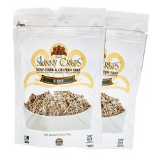 Skinny Crisps 시드 낮 탄수화물 글루텐 크래커 4oz팩 (2팩), 선택, 상세설명참조
