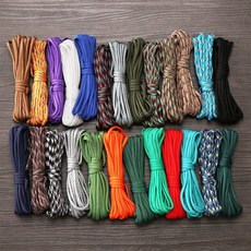 파라코드줄 낙하산줄 1PC 12 색상 5 미터 4mm Paracord 코드 끈 나일론 로프 7 가닥 끈 텐트 밧줄 생존 야외 캠핑 장비 2020|Paracord|, 5M, 1개, Color 1
