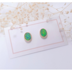 블랙오팔은귀걸이