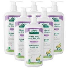 엘바네츄럴스 슬립이지 헤어&바디워시 올인원 클렌저, 6개, 240ml