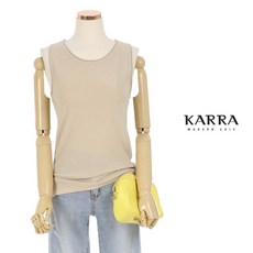 카라 KARRA 쿨트임니트민소매티셔츠_KB0MKN015A