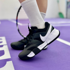 나이키 CLBK 여성 테니스화 운동화 신발 입문자용 클레이 하드코트 블랙 화이트