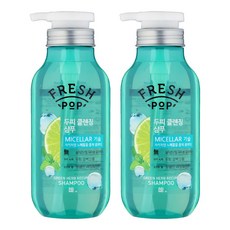 프레시팝 그린 허브 모히또 두피 클렌징 샴푸 500ml, 2개
