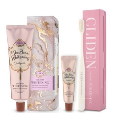 클라이덴 미백 더본 화이트닝 치약 130g+휴대용 세트(칫솔+치약30g)